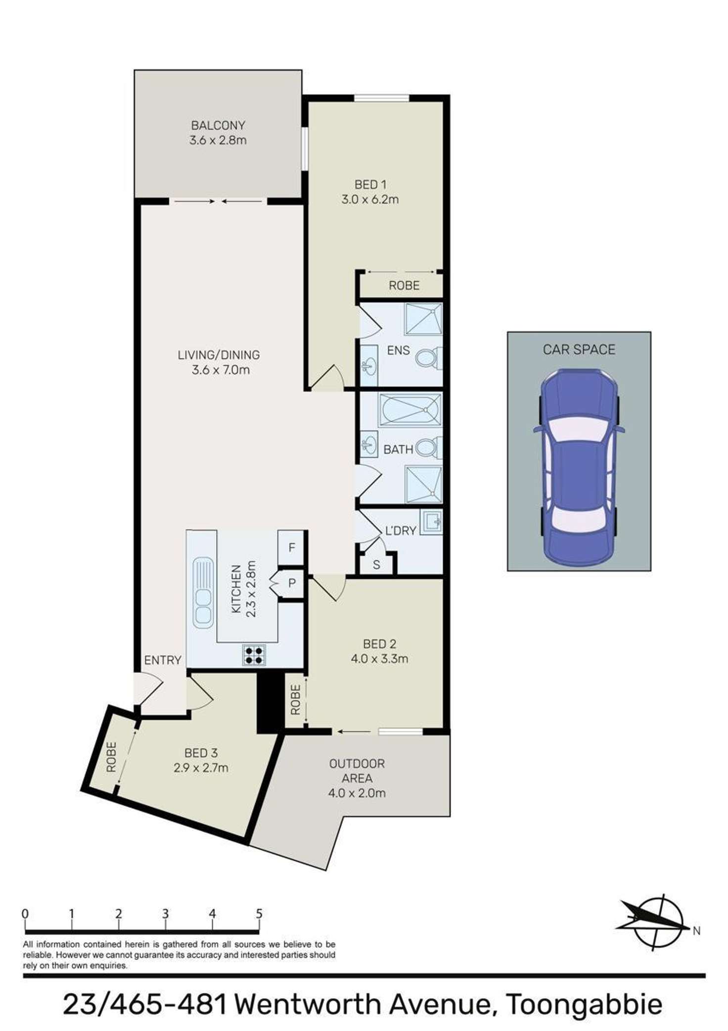 Floorplan of Homely apartment listing, 23/465 Wentworth Avenue, Toongabbie NSW 2146
