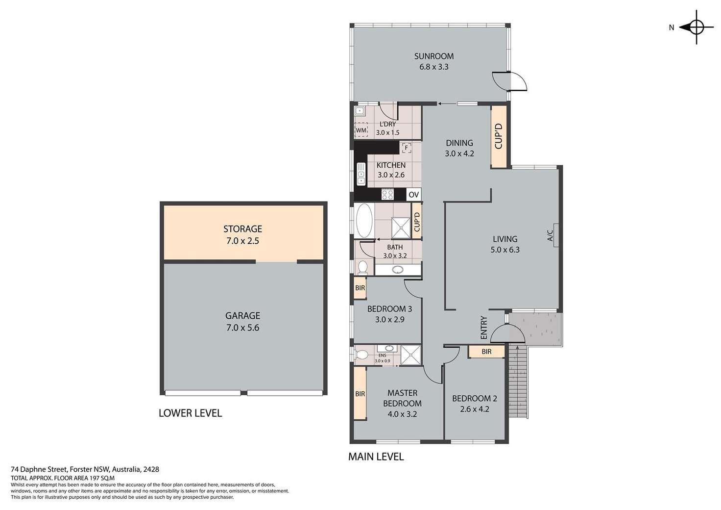 Floorplan of Homely house listing, 74 Daphne Street, Forster NSW 2428