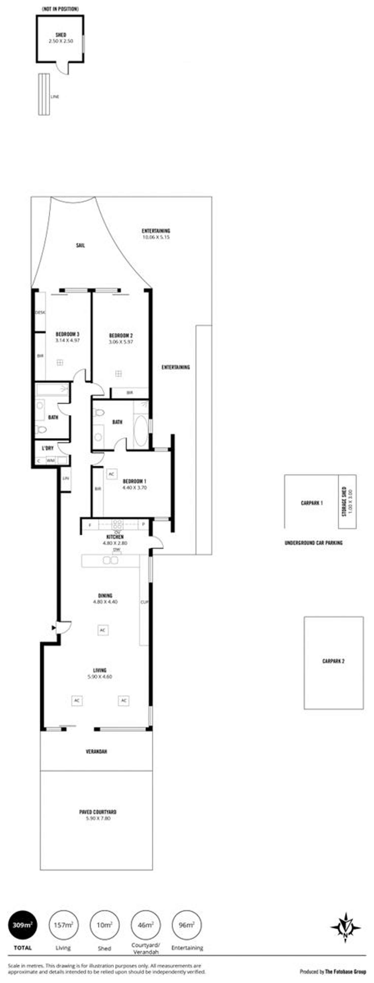 Floorplan of Homely apartment listing, 1/2 King Street, Glenelg North SA 5045