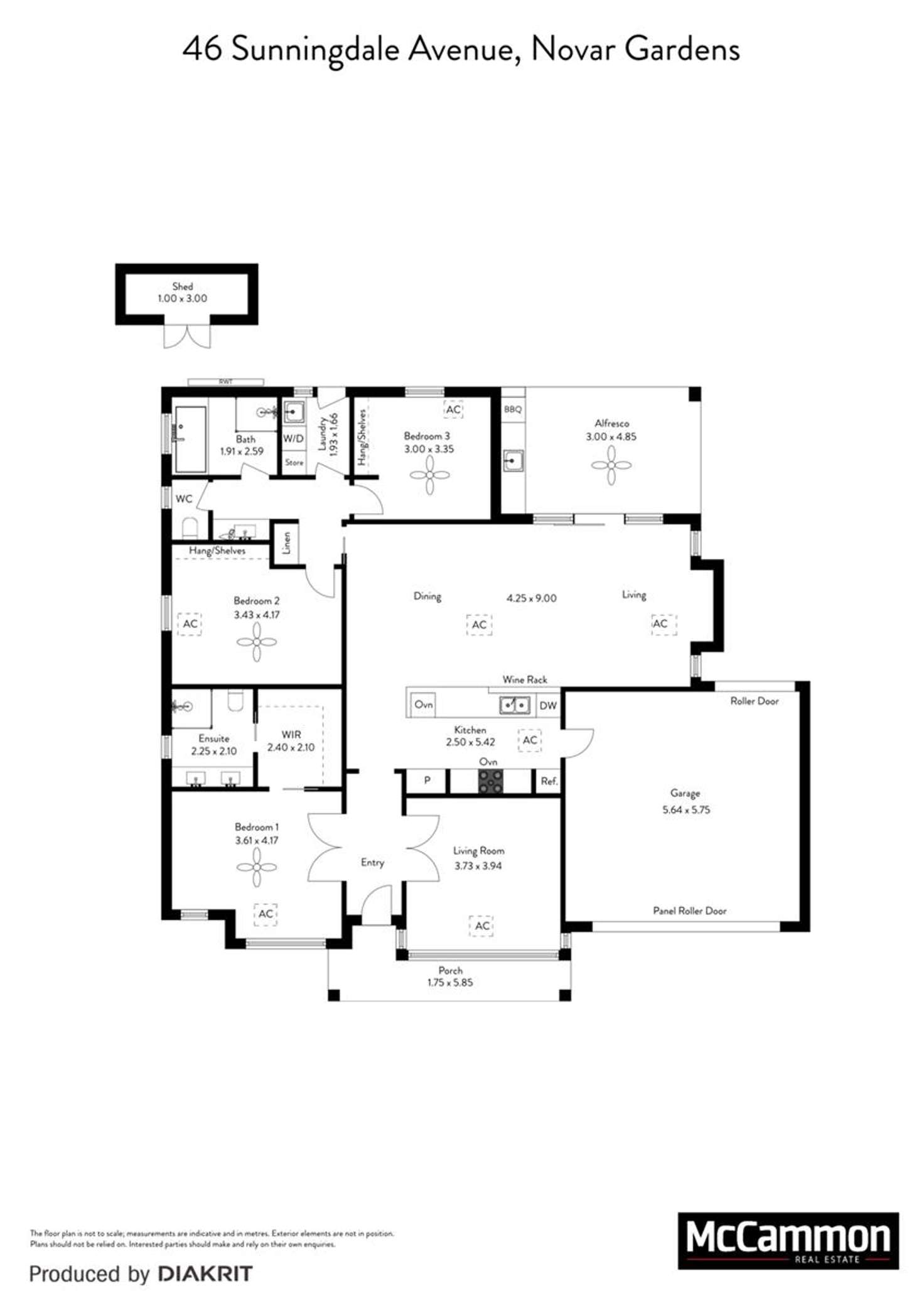 Floorplan of Homely house listing, 46 Sunningdale Avenue, Novar Gardens SA 5040