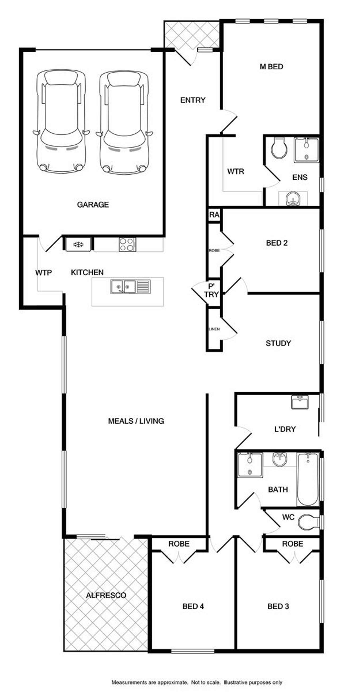 Floorplan of Homely house listing, 13 Kirby Drive, Killara VIC 3691