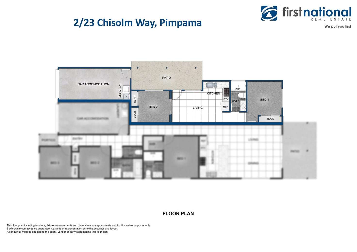 Floorplan of Homely house listing, 2/23 Chisolm Way, Pimpama QLD 4209