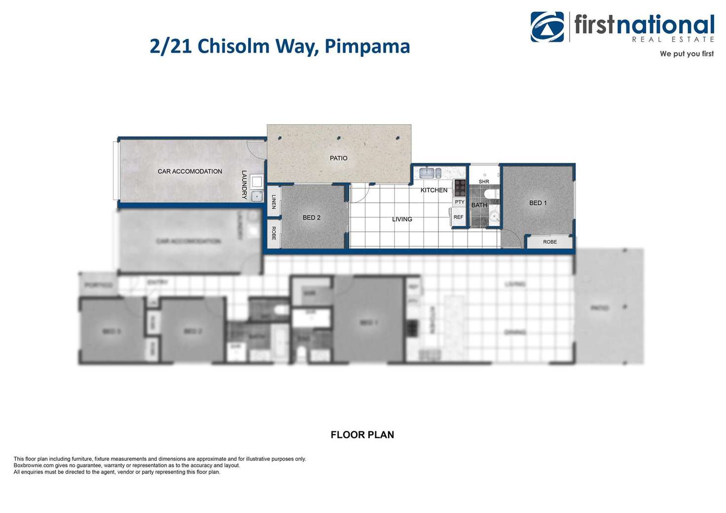 Floorplan of Homely house listing, 2/21 Chisolm Way, Pimpama QLD 4209