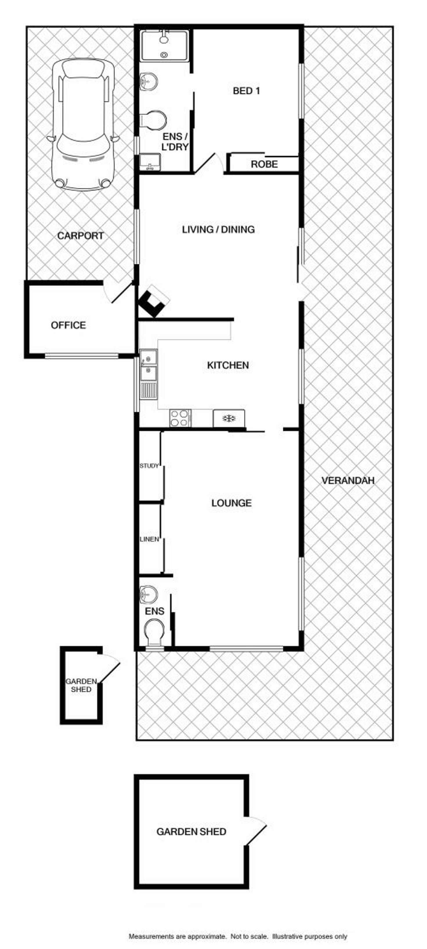 Floorplan of Homely unit listing, 17/5189 Riverina Highway, Howlong NSW 2643