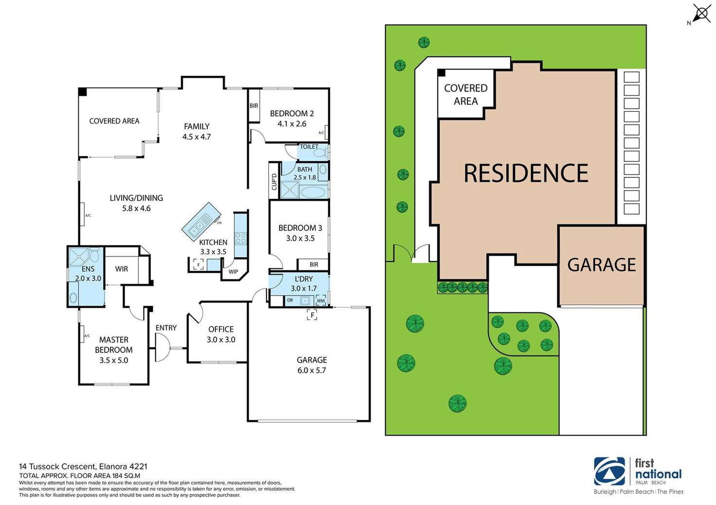 Floorplan of Homely house listing, 14 Tussock Crescent, Elanora QLD 4221