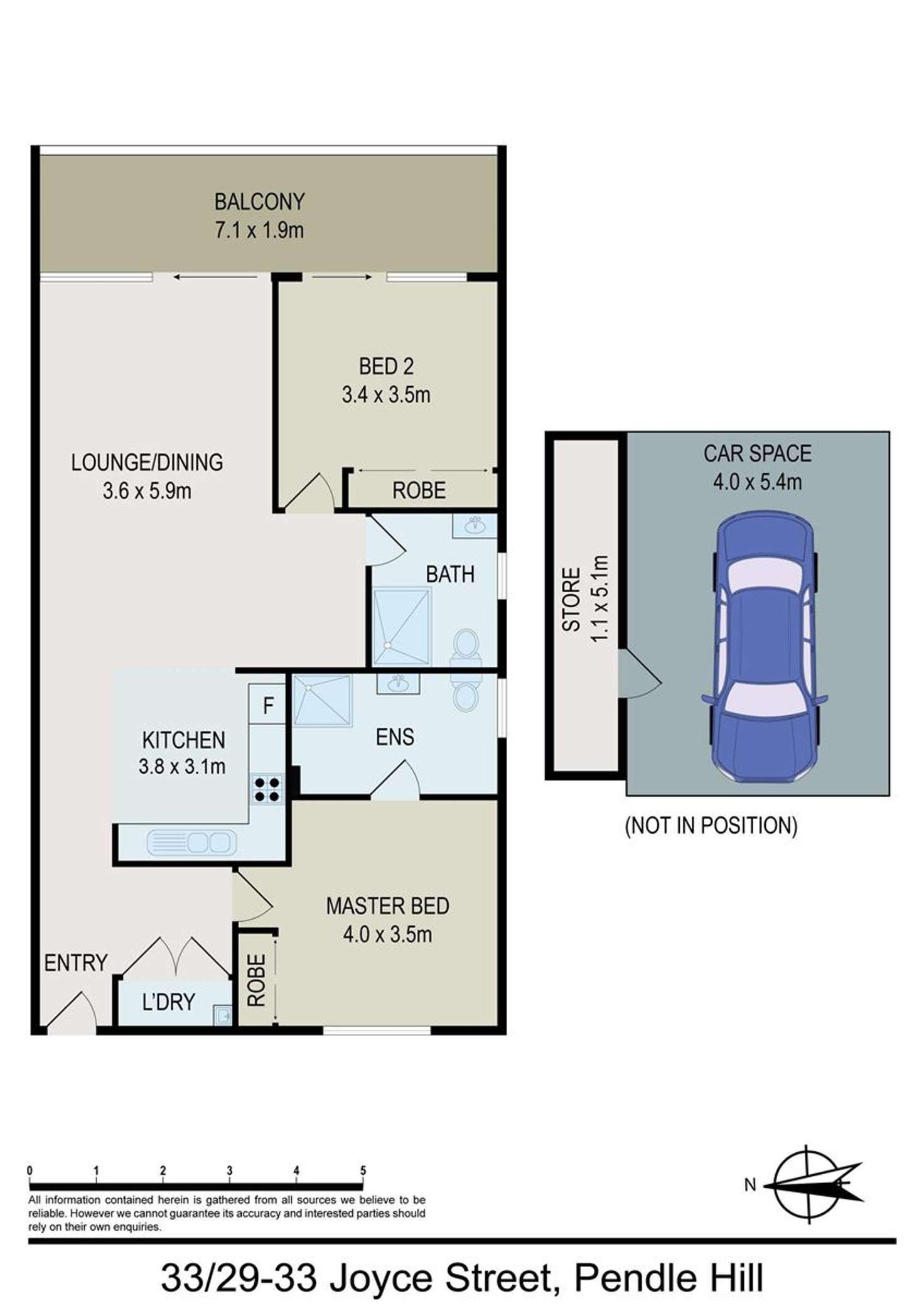 Floorplan of Homely apartment listing, 33/29-33 Joyce Street, Pendle Hill NSW 2145
