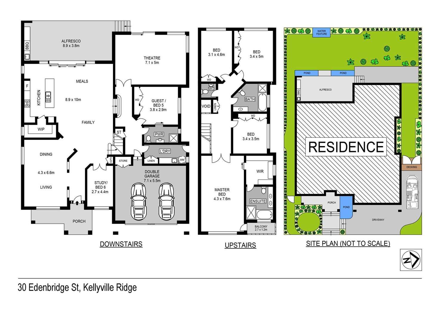 Floorplan of Homely house listing, 30 Edenbridge Street, Kellyville Ridge NSW 2155