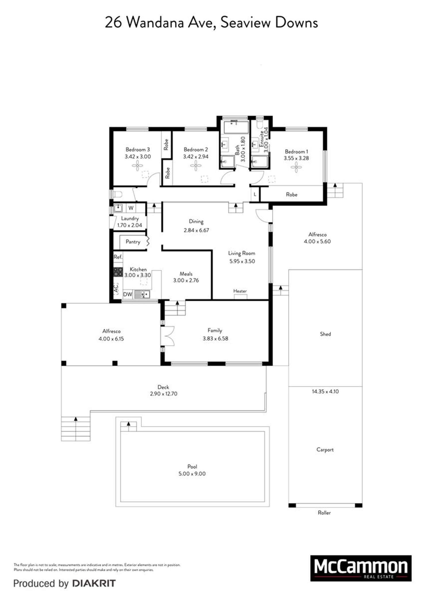 Floorplan of Homely house listing, 26 Wandana Avenue, Seaview Downs SA 5049