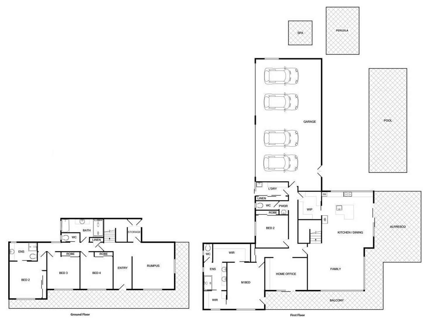 Floorplan of Homely house listing, 6 Kingswood Way, West Wodonga VIC 3690