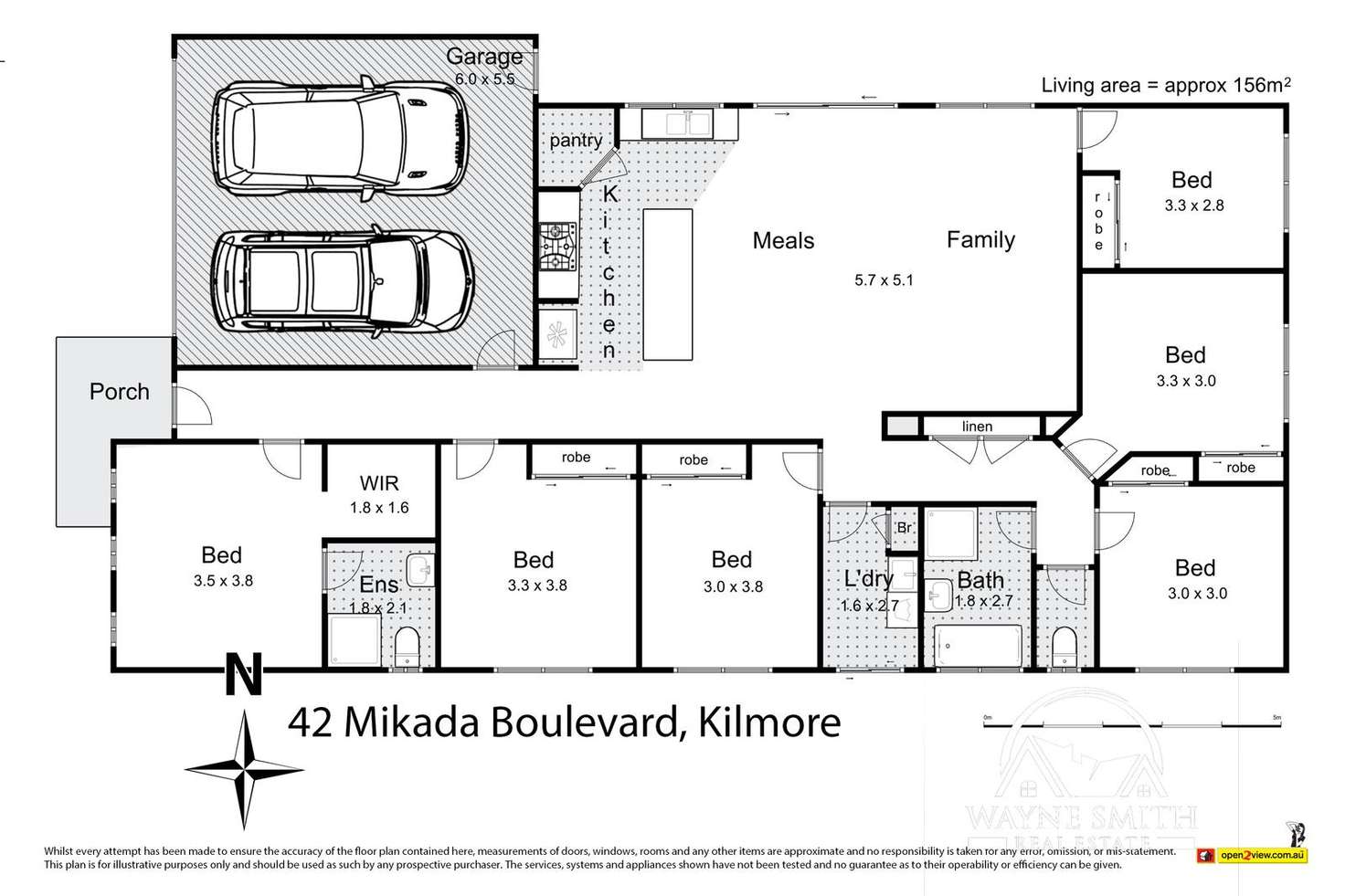 Floorplan of Homely house listing, 42 Mikada Blvd, Kilmore VIC 3764