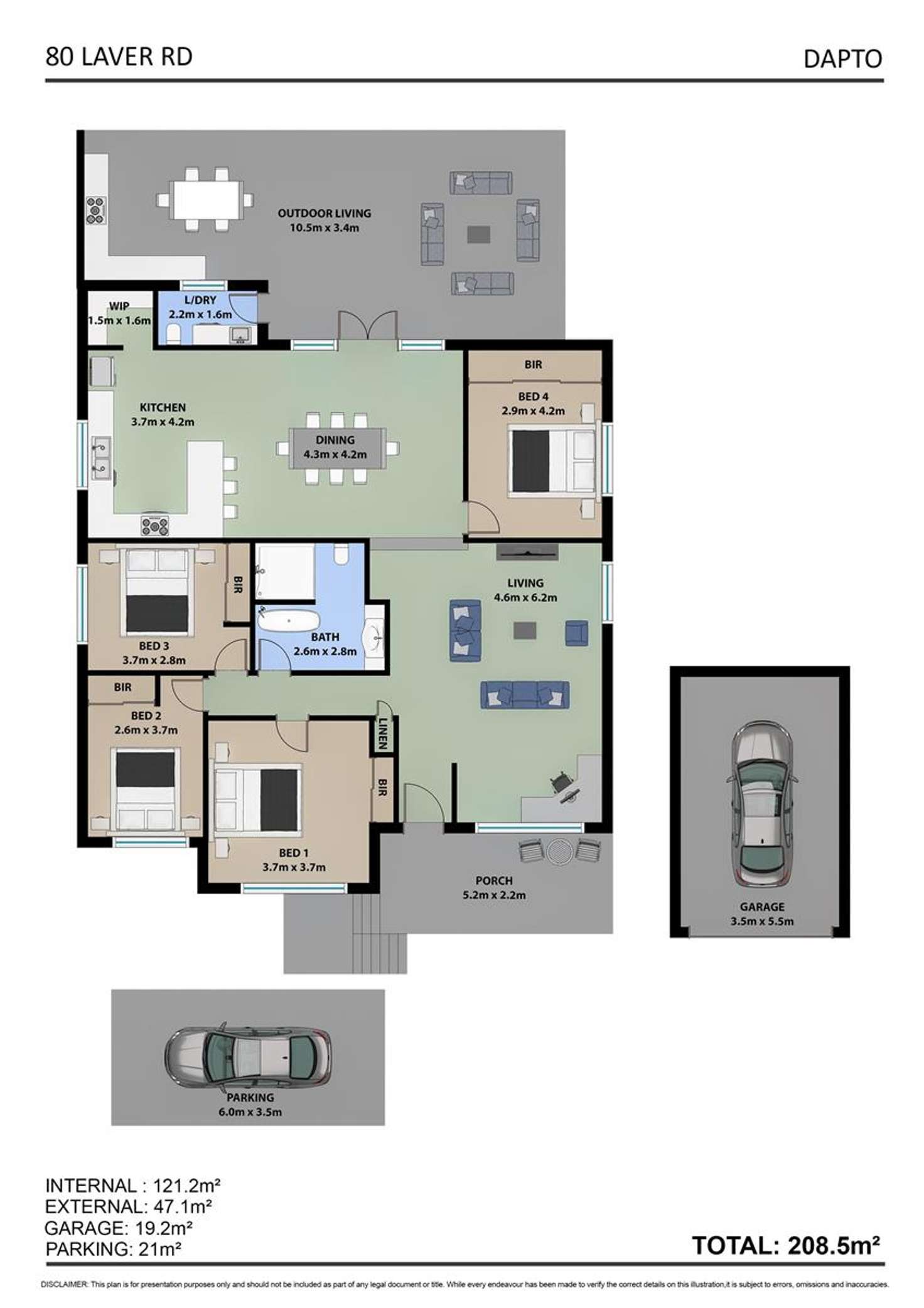 Floorplan of Homely house listing, 80 Laver Road, Dapto NSW 2530