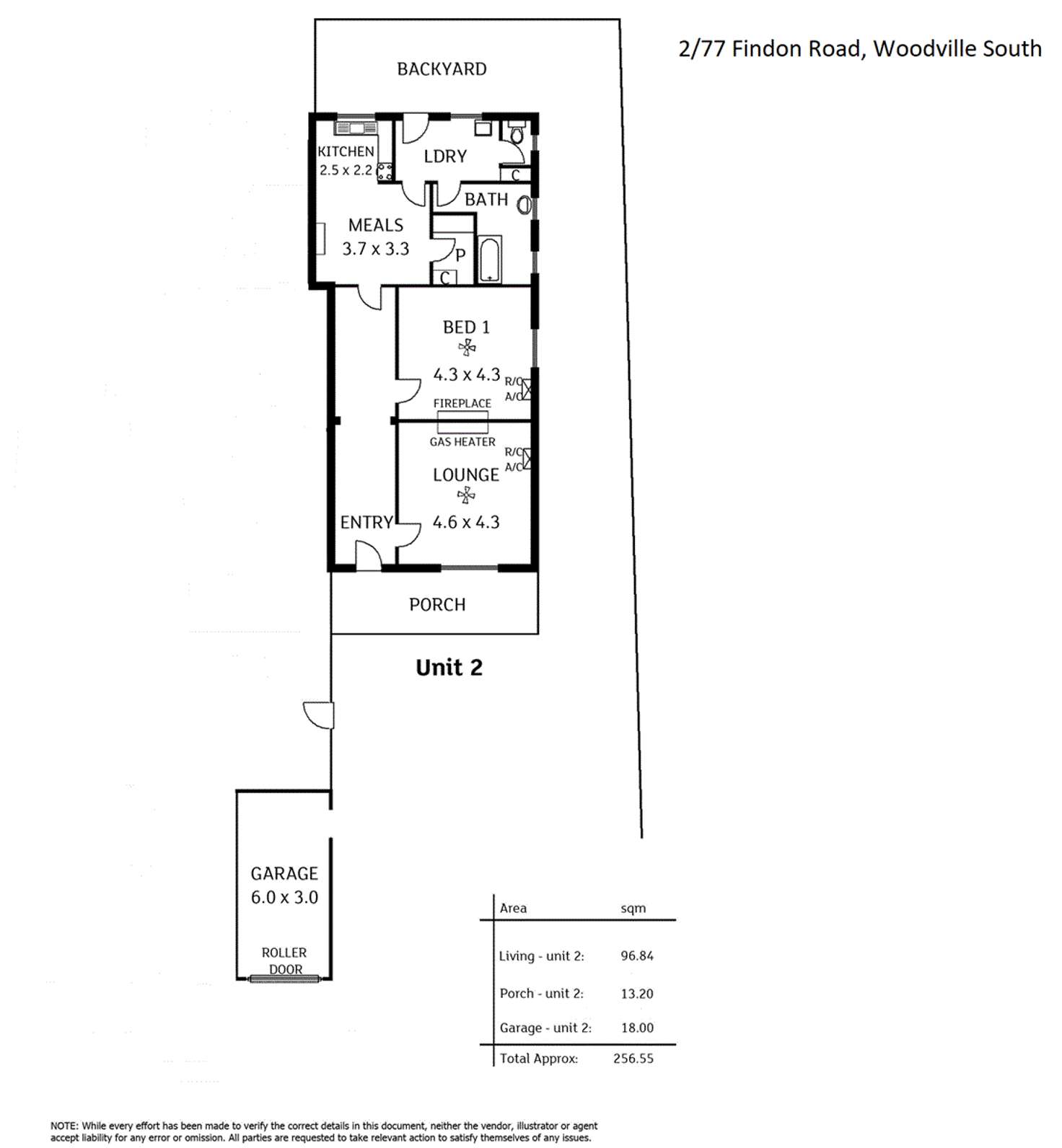 Floorplan of Homely house listing, 2/77 Findon Road, Woodville South SA 5011