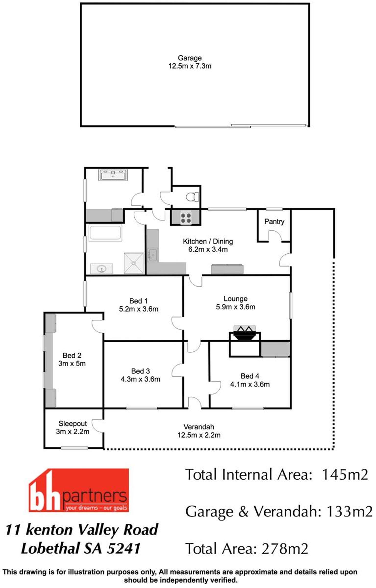 Floorplan of Homely house listing, 11 Kenton Valley Road, Lobethal SA 5241