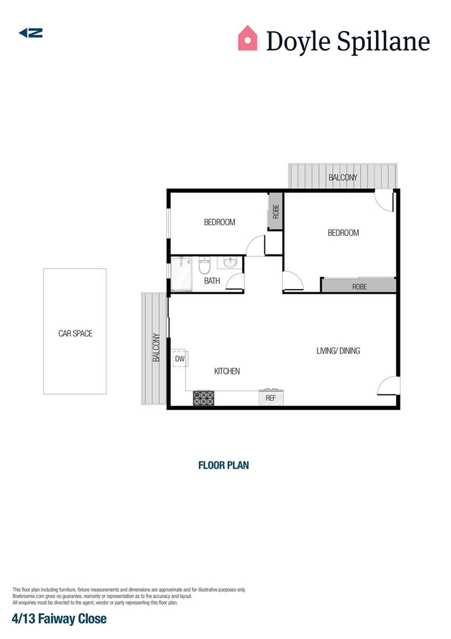 Floorplan of Homely unit listing, 4/13 Fairway Close, Manly Vale NSW 2093