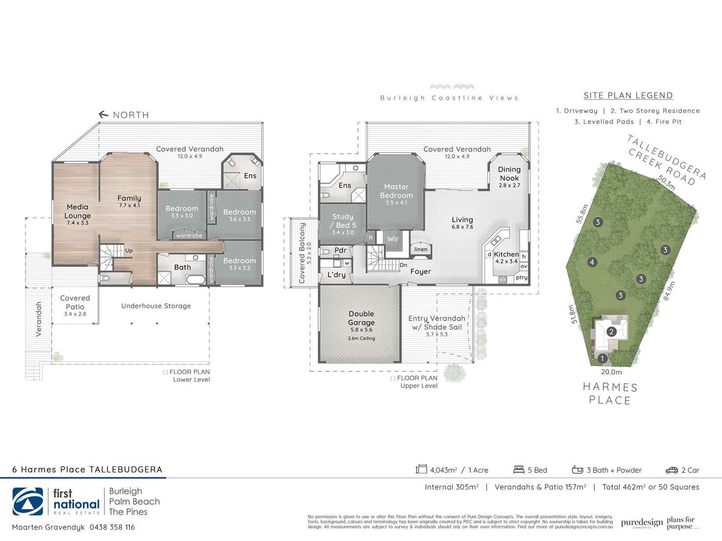 Floorplan of Homely house listing, 6 Harmes Place, Tallebudgera QLD 4228