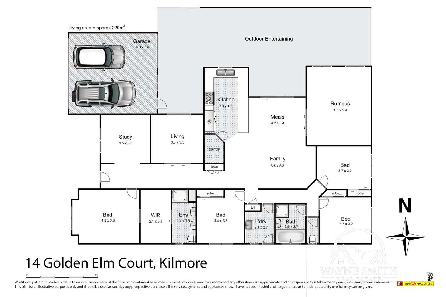 Floorplan of Homely house listing, 14 Golden Elm Court, Kilmore VIC 3764