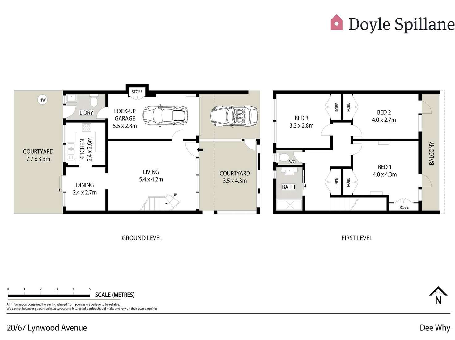 Floorplan of Homely unit listing, 20/67 Lynwood Avenue, Dee Why NSW 2099