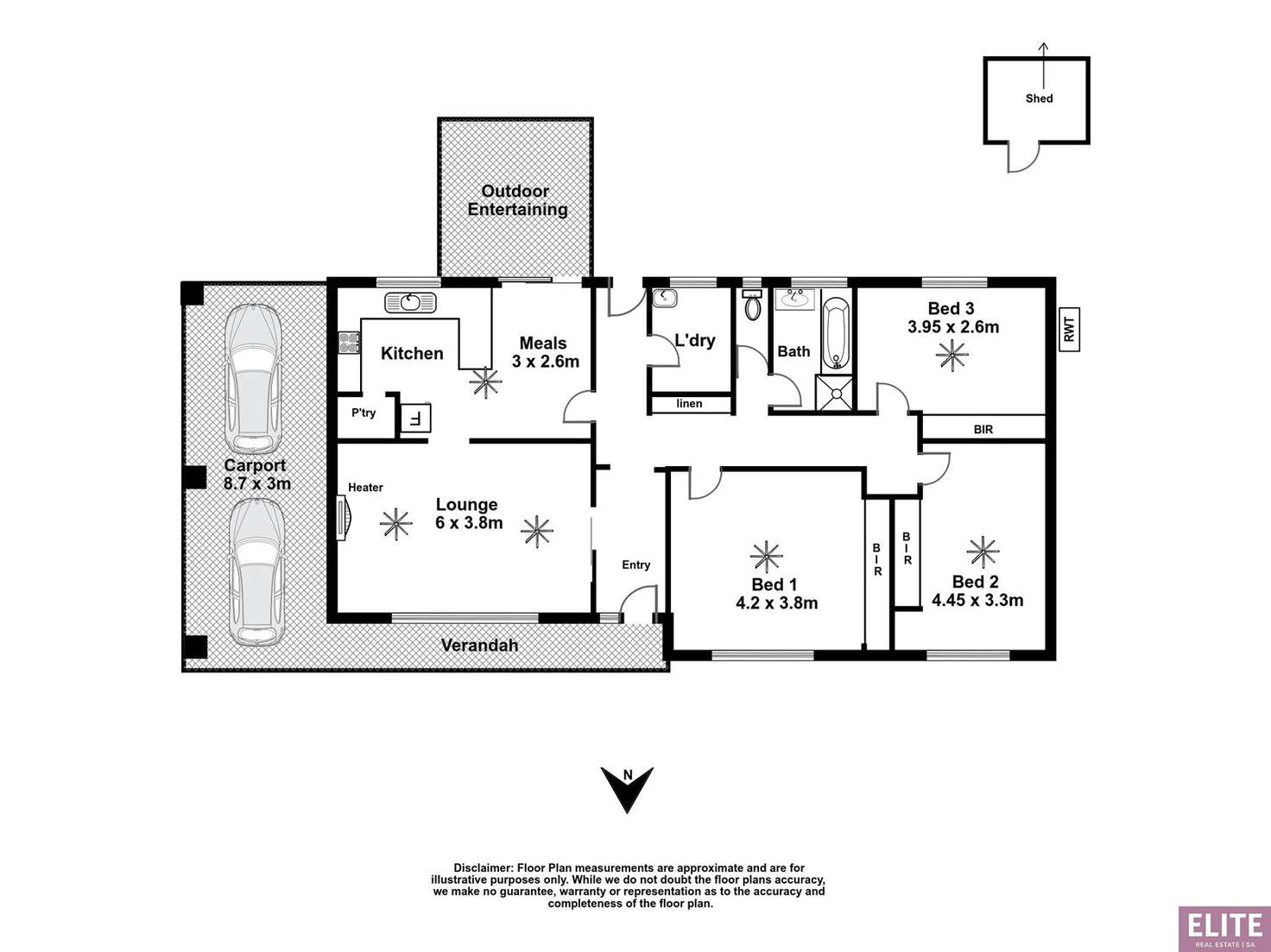 Floorplan of Homely house listing, 5 Oakridge Close, Aberfoyle Park SA 5159