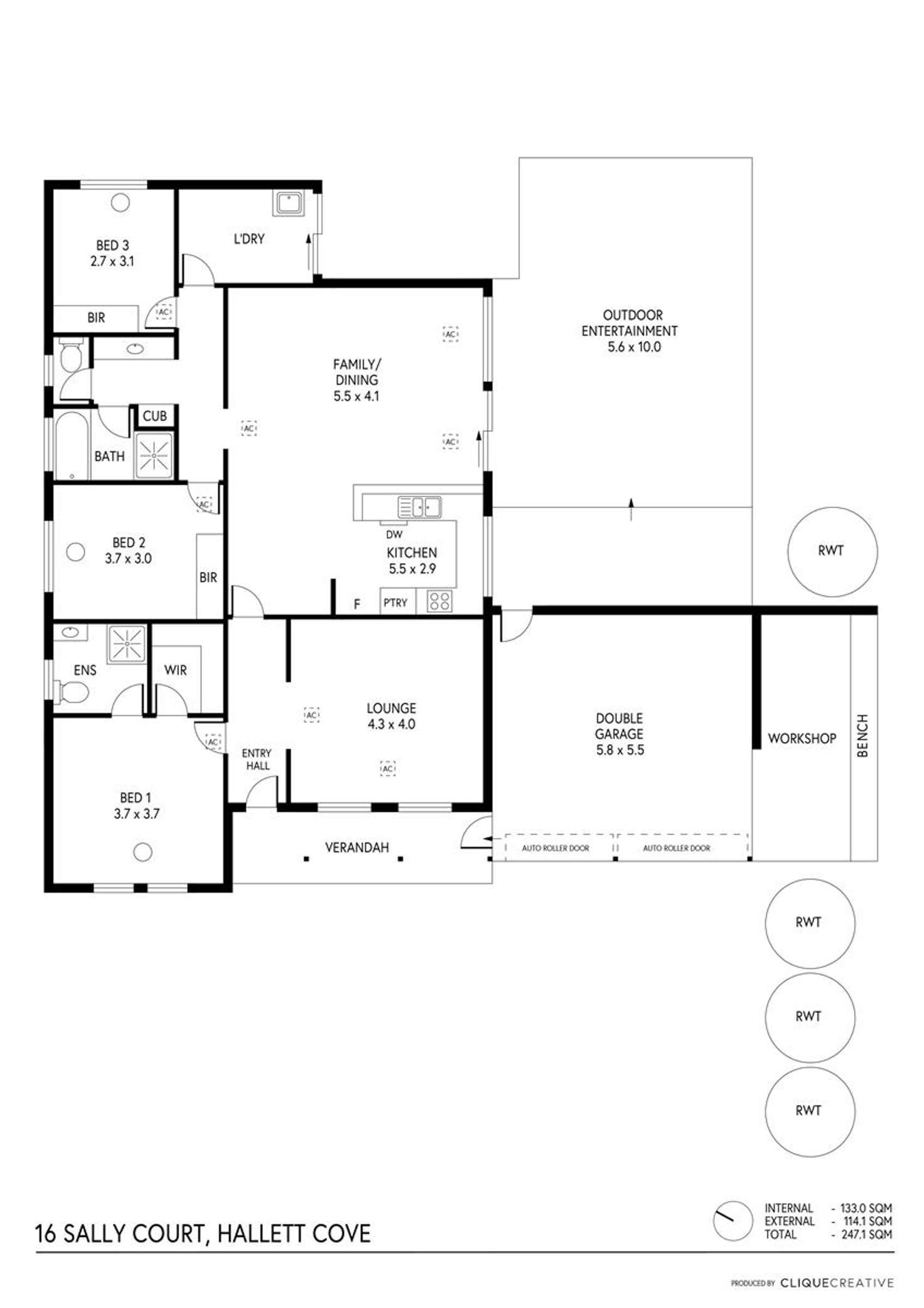 Floorplan of Homely house listing, 16 Sally Court, Hallett Cove SA 5158
