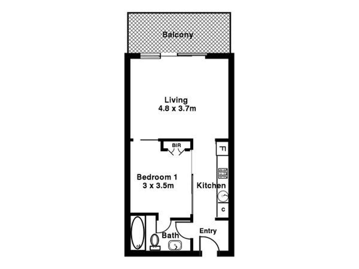 Floorplan of Homely apartment listing, 520/16 Holdfast Promenade, Glenelg SA 5045