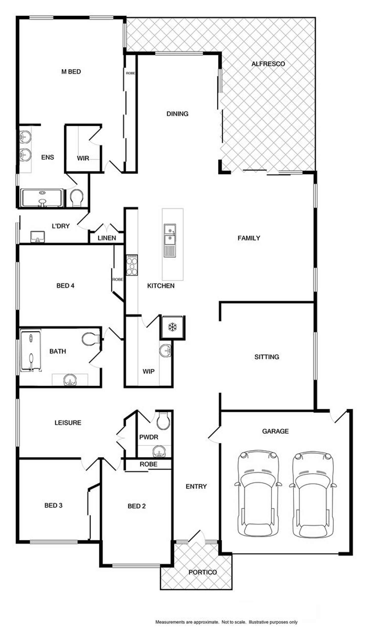 Floorplan of Homely house listing, 6 Rafter Street, Baranduda VIC 3691