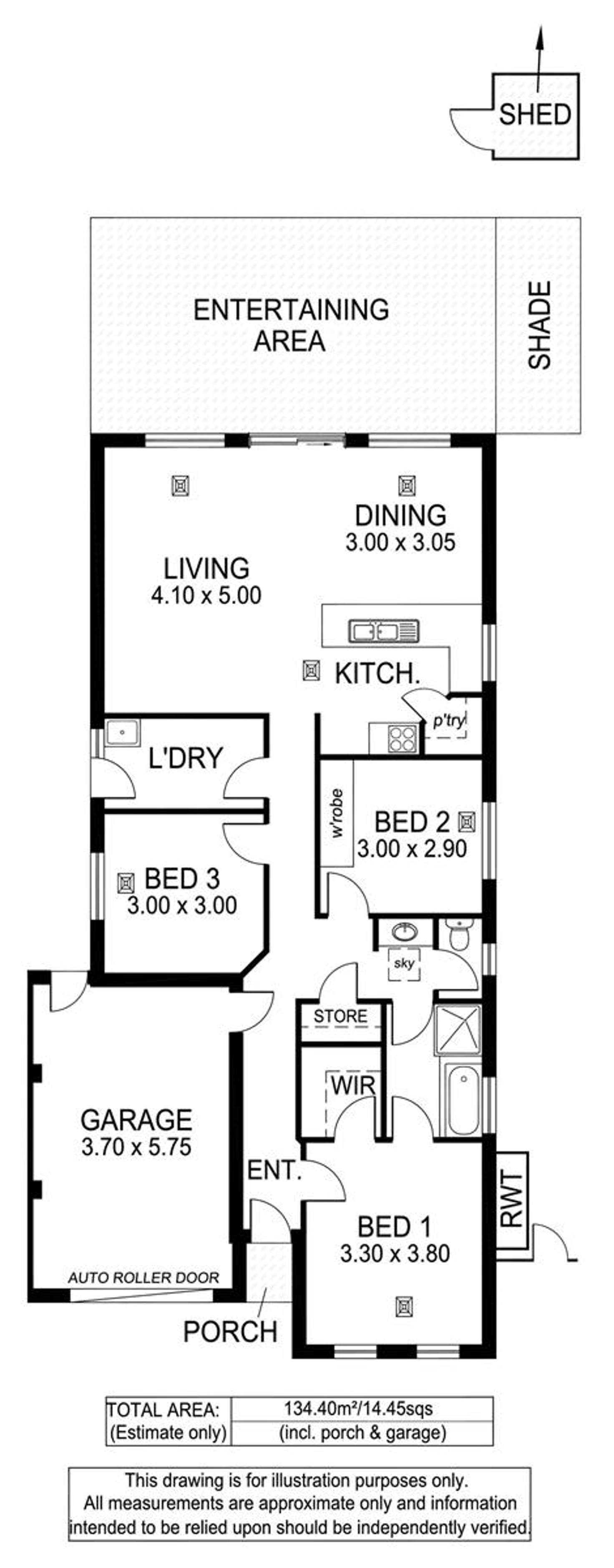 Floorplan of Homely house listing, 4A Lincoln Avenue, Warradale SA 5046