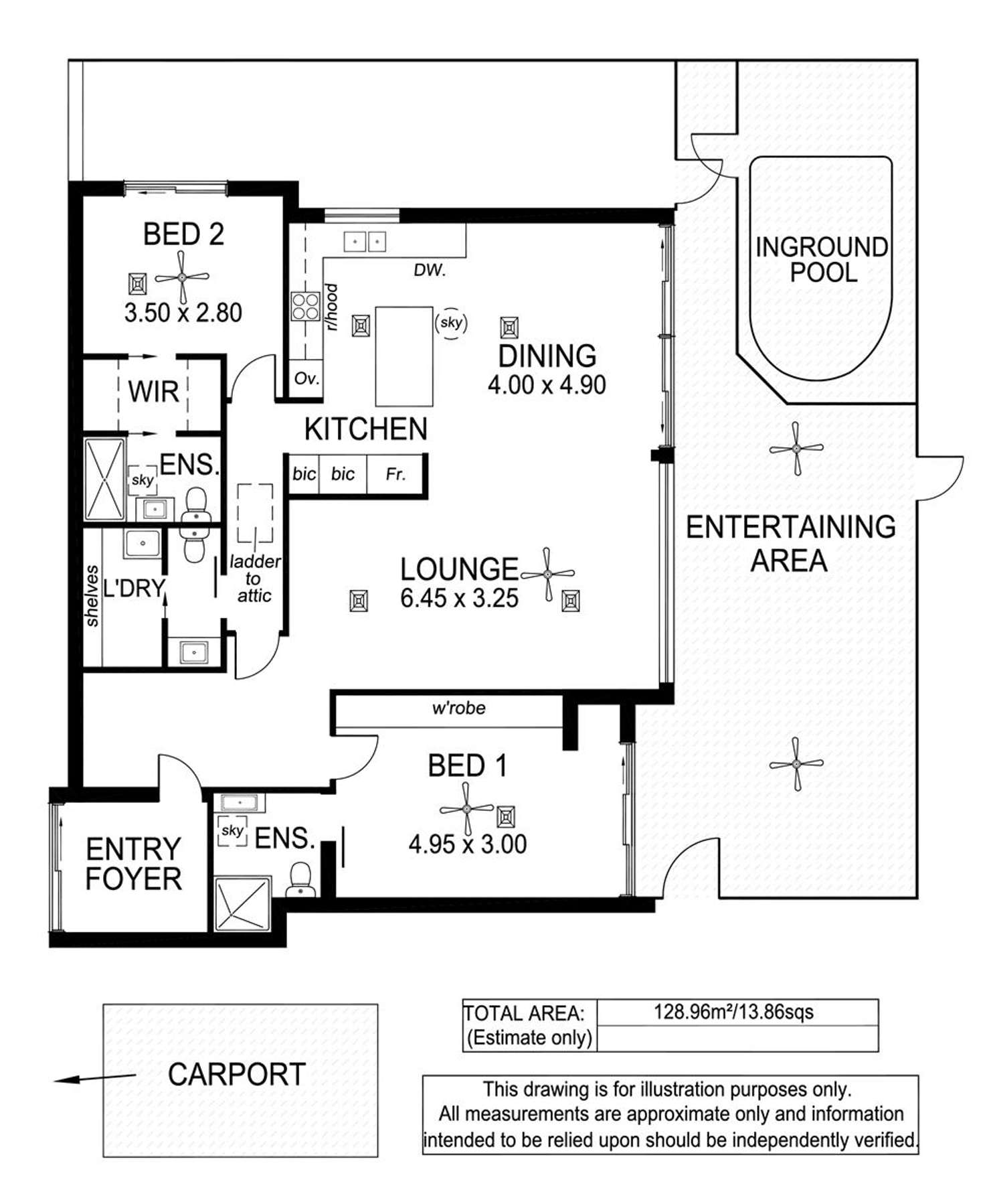 Floorplan of Homely unit listing, 2/11 Hargrave Street, North Adelaide SA 5006