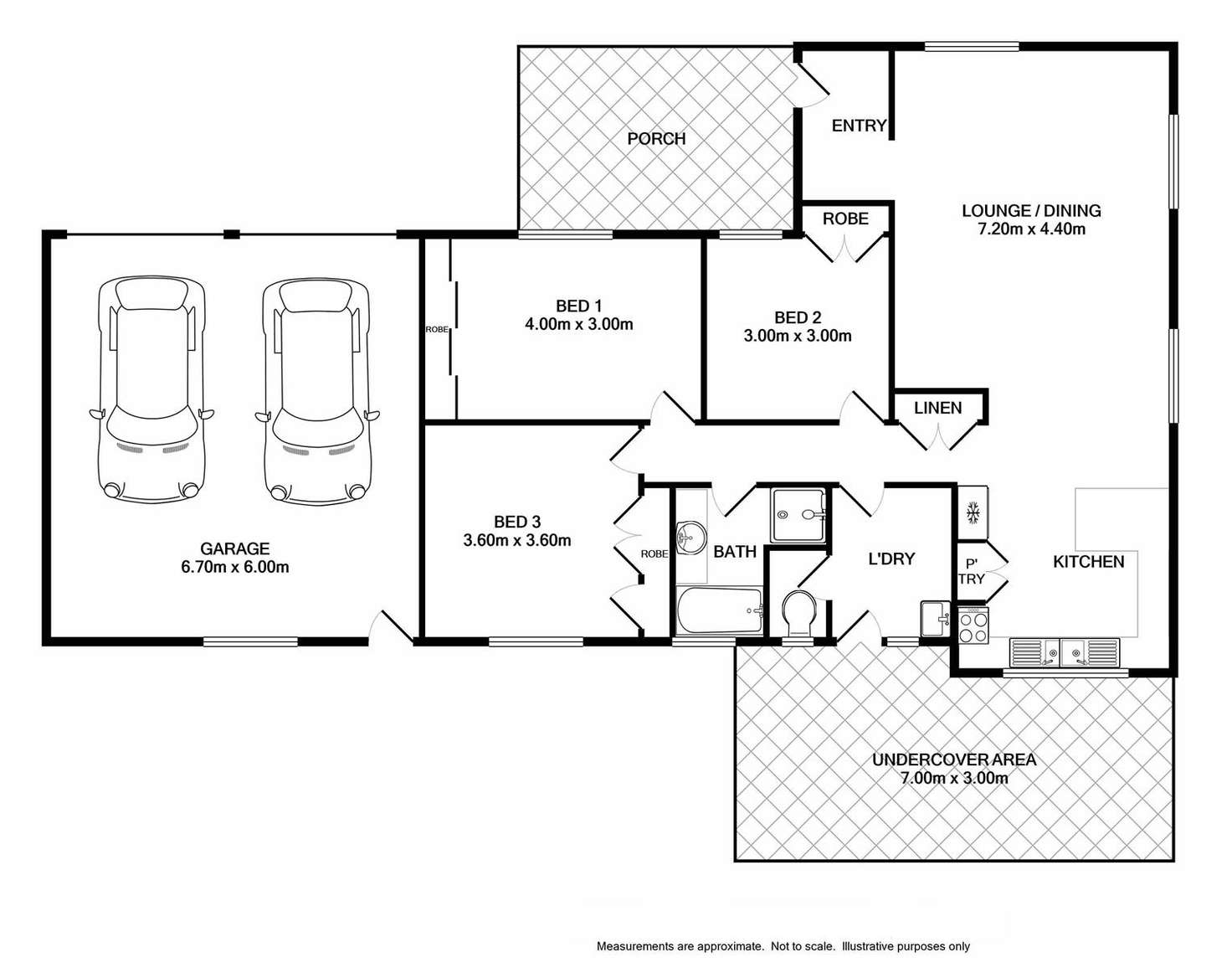 Floorplan of Homely house listing, 1/21 Bruce Street, Wodonga VIC 3690