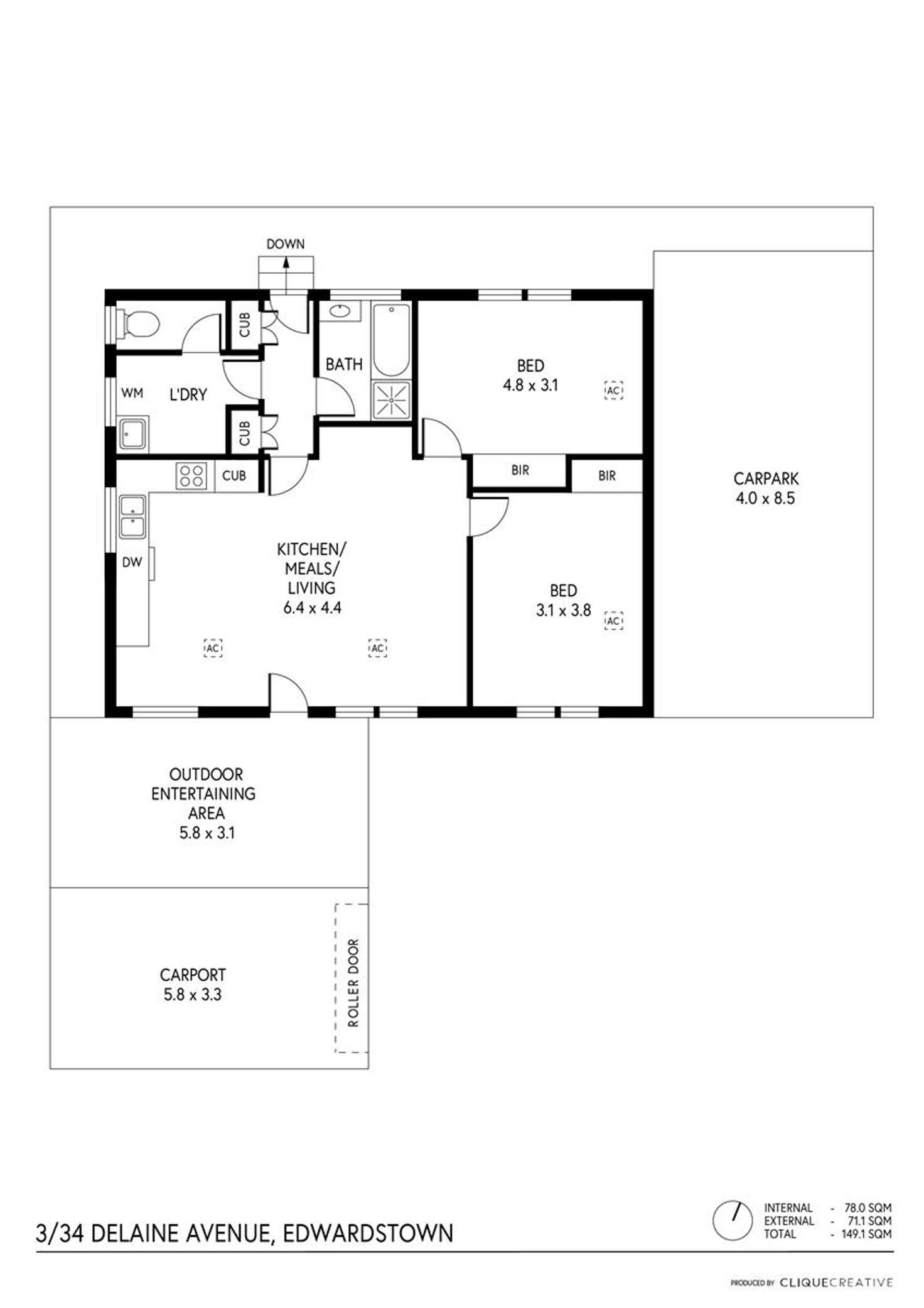 Floorplan of Homely house listing, 3/43 DeLaine Avenue, Edwardstown SA 5039