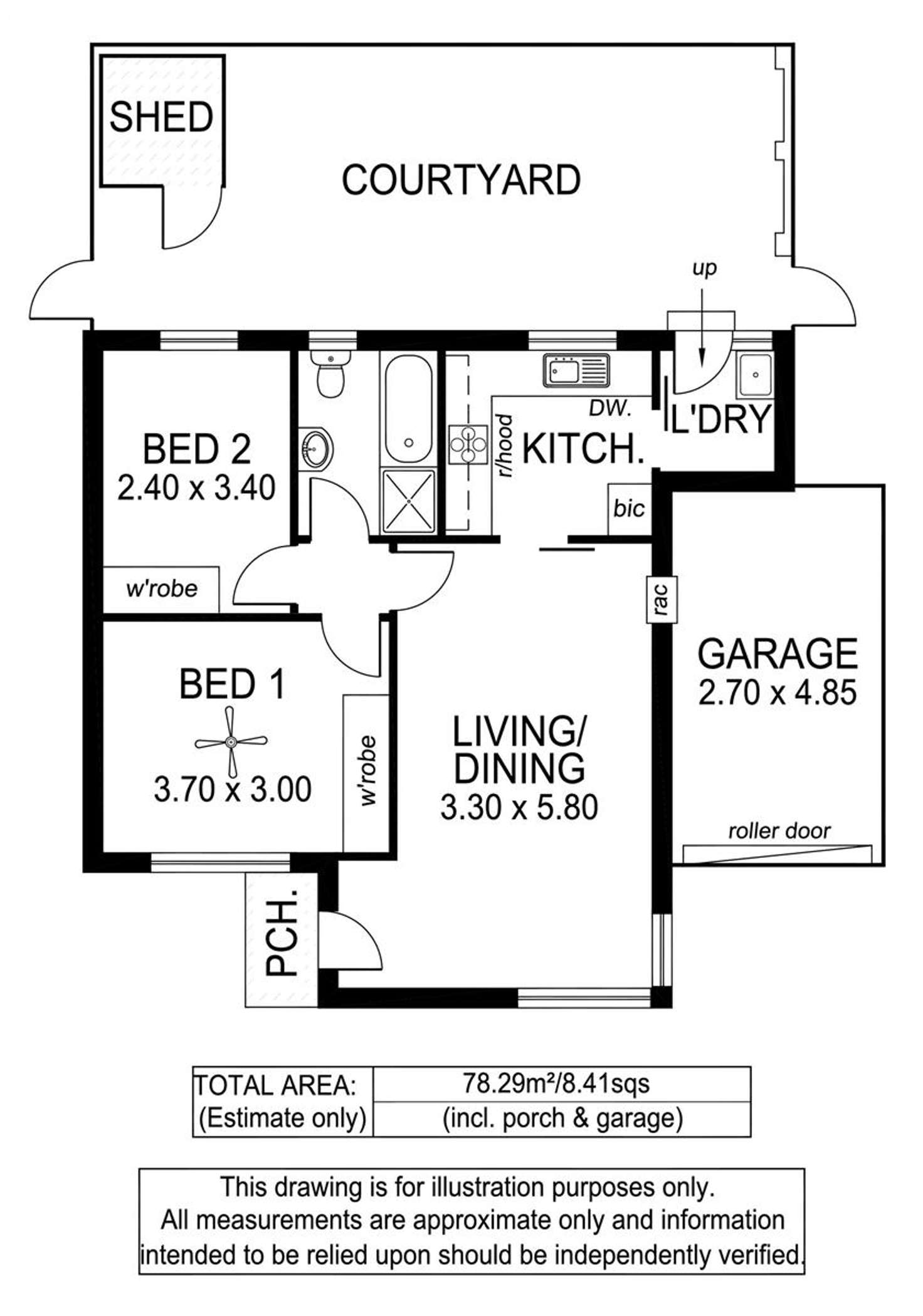 Floorplan of Homely unit listing, 1/2-4 Berkeley Street, Cheltenham SA 5014