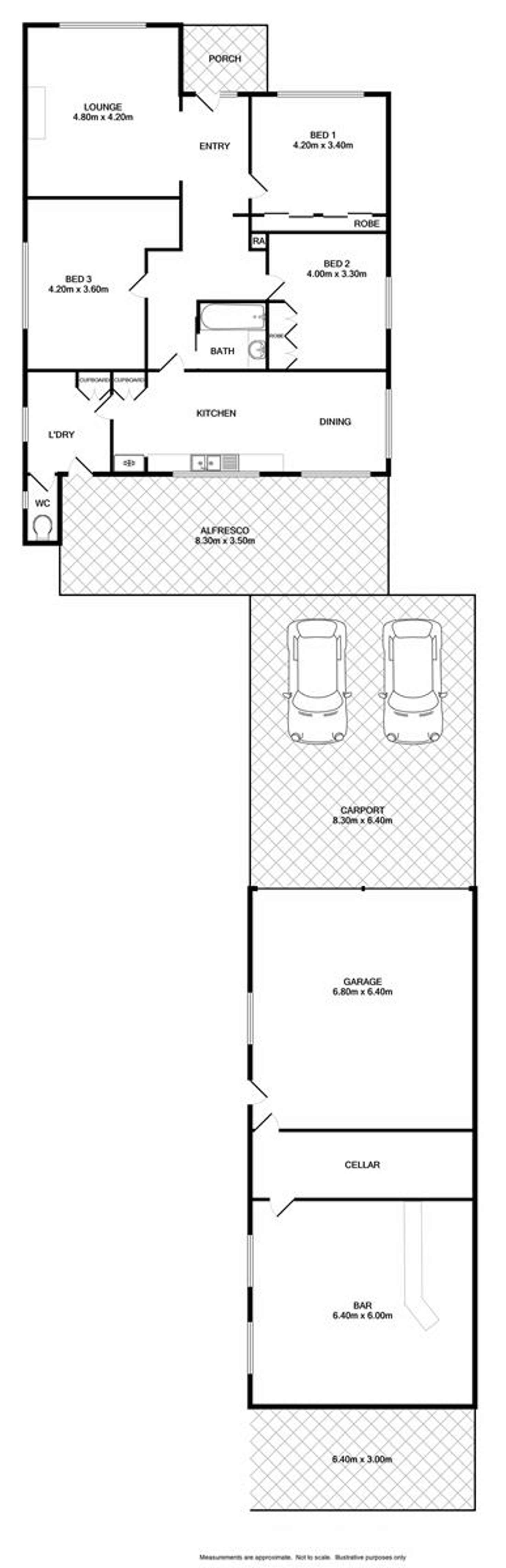 Floorplan of Homely house listing, 276 Beechworth Road, Wodonga VIC 3690