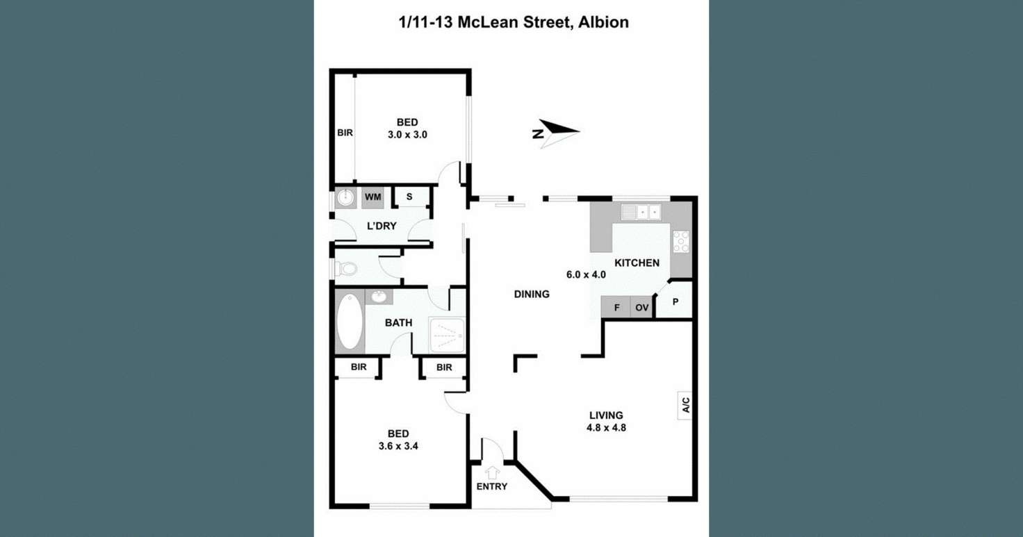 Floorplan of Homely townhouse listing, 1/11 McLean Street, Albion VIC 3020