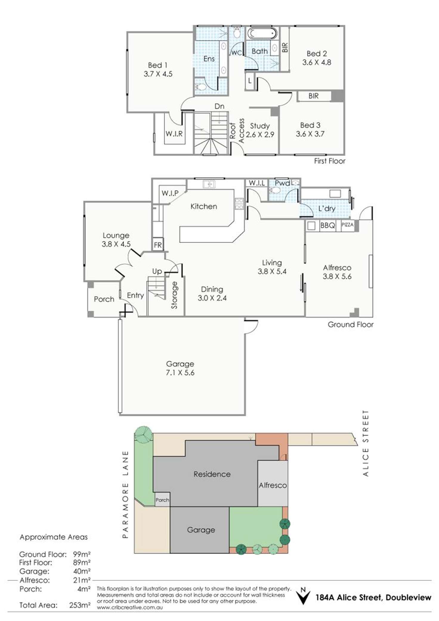 Floorplan of Homely house listing, 184a Alice Street, Doubleview WA 6018