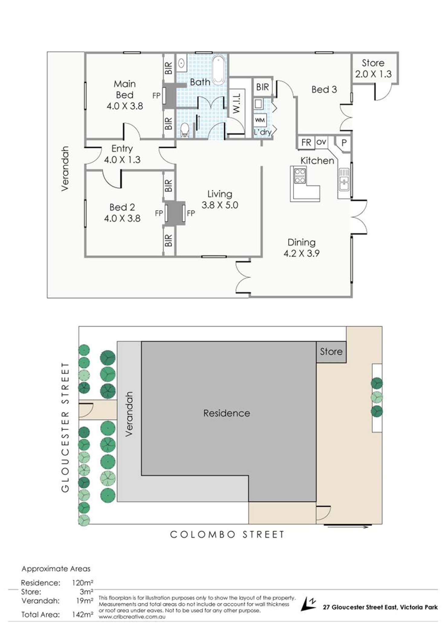 Floorplan of Homely house listing, 27 Gloucester Street, Victoria Park WA 6100