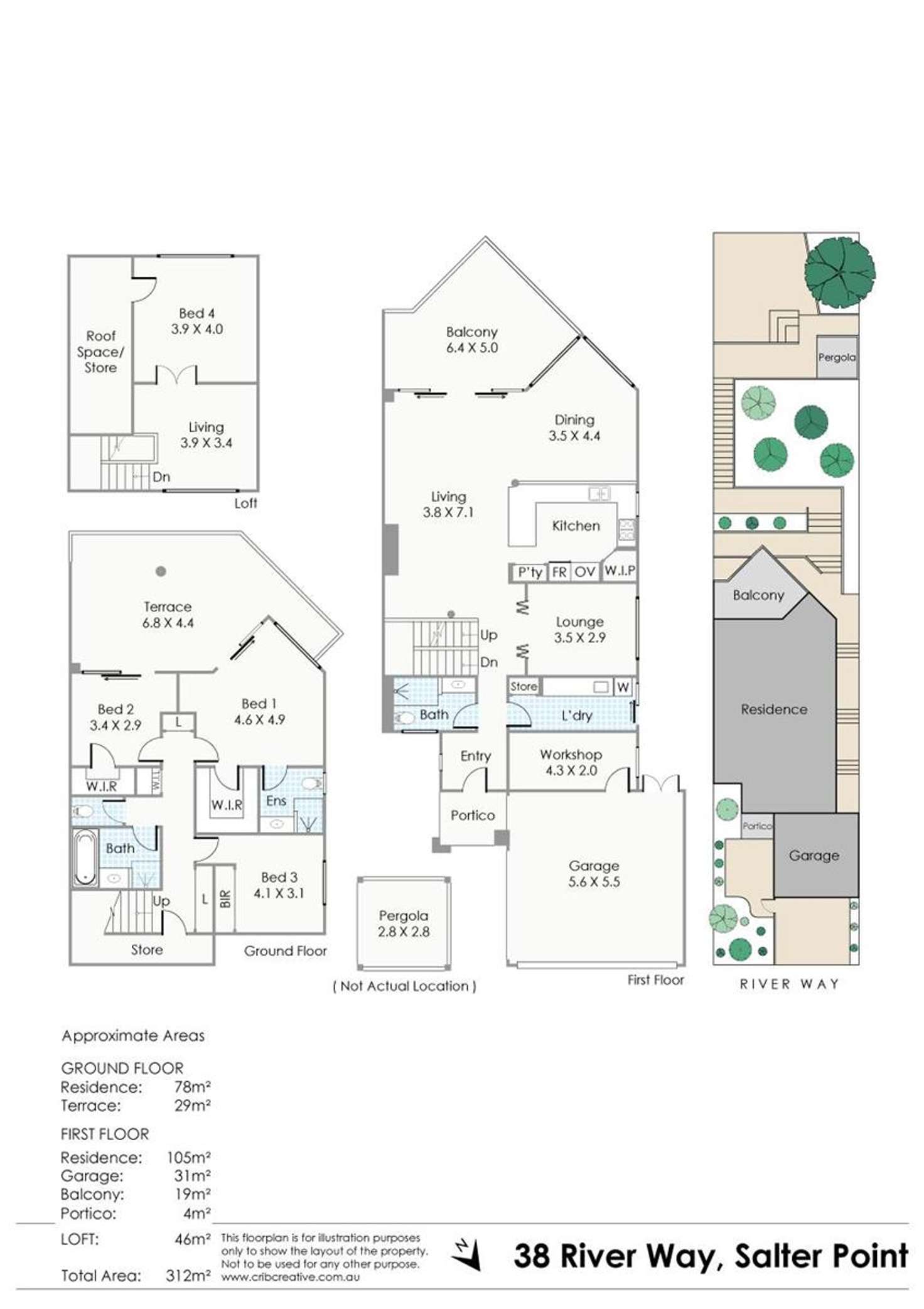 Floorplan of Homely house listing, 38 River Way, Salter Point WA 6152