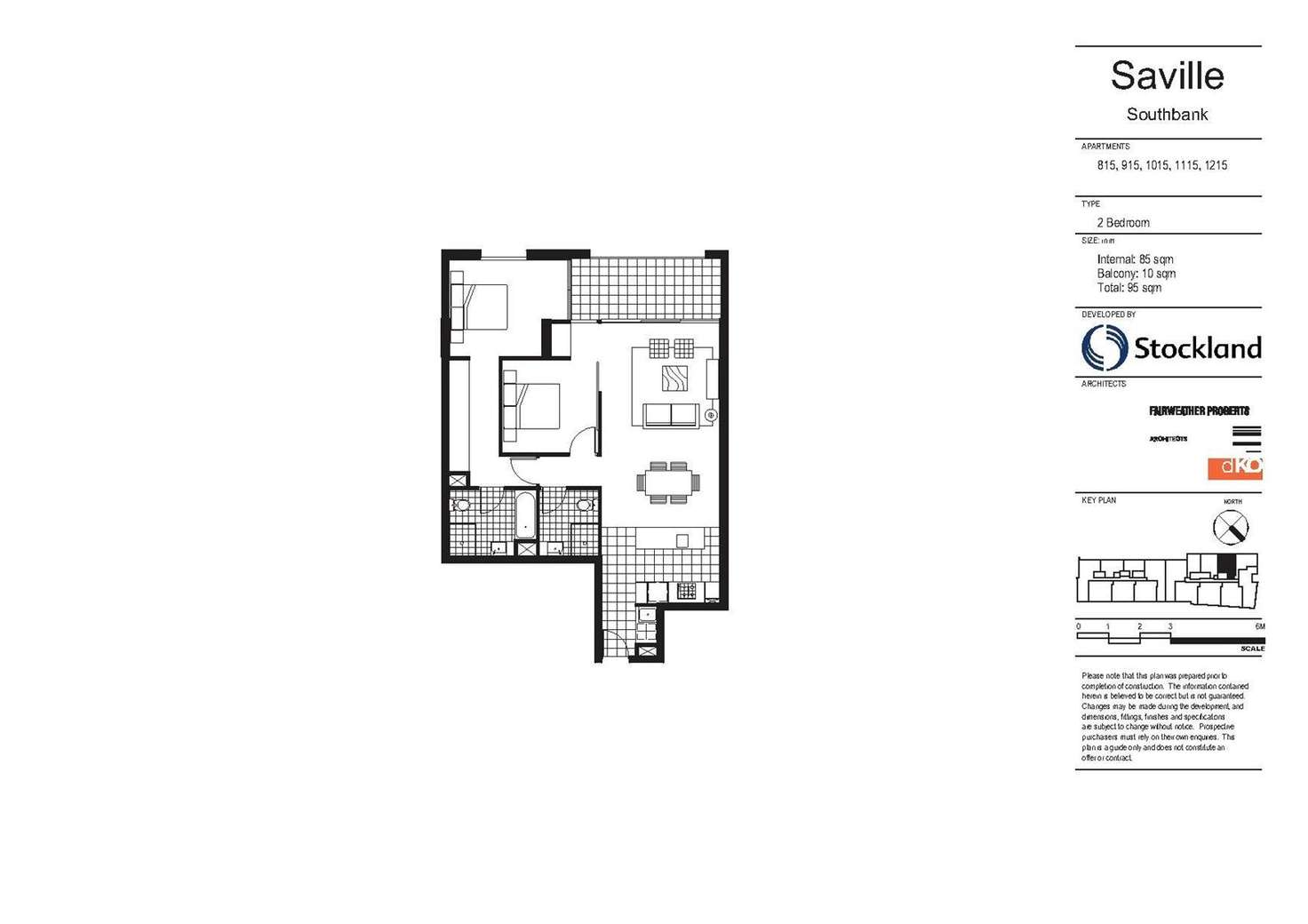 Floorplan of Homely apartment listing, 1115/161 Grey Street, South Brisbane QLD 4101