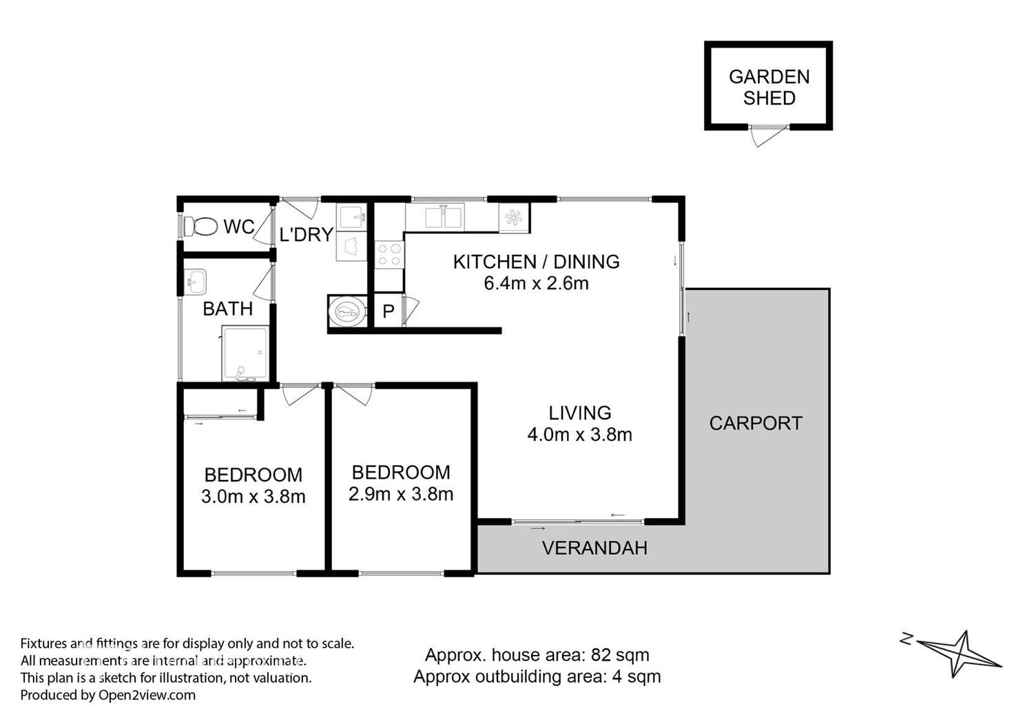 Floorplan of Homely house listing, 2/39 Sale Street, Huonville TAS 7109