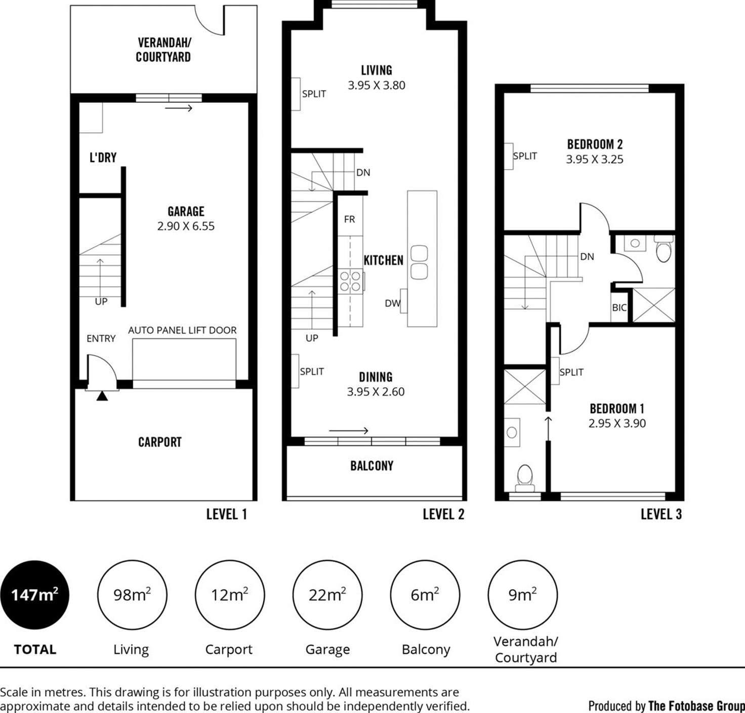 Floorplan of Homely townhouse listing, 4/7 St Kitts Place, Mawson Lakes SA 5095