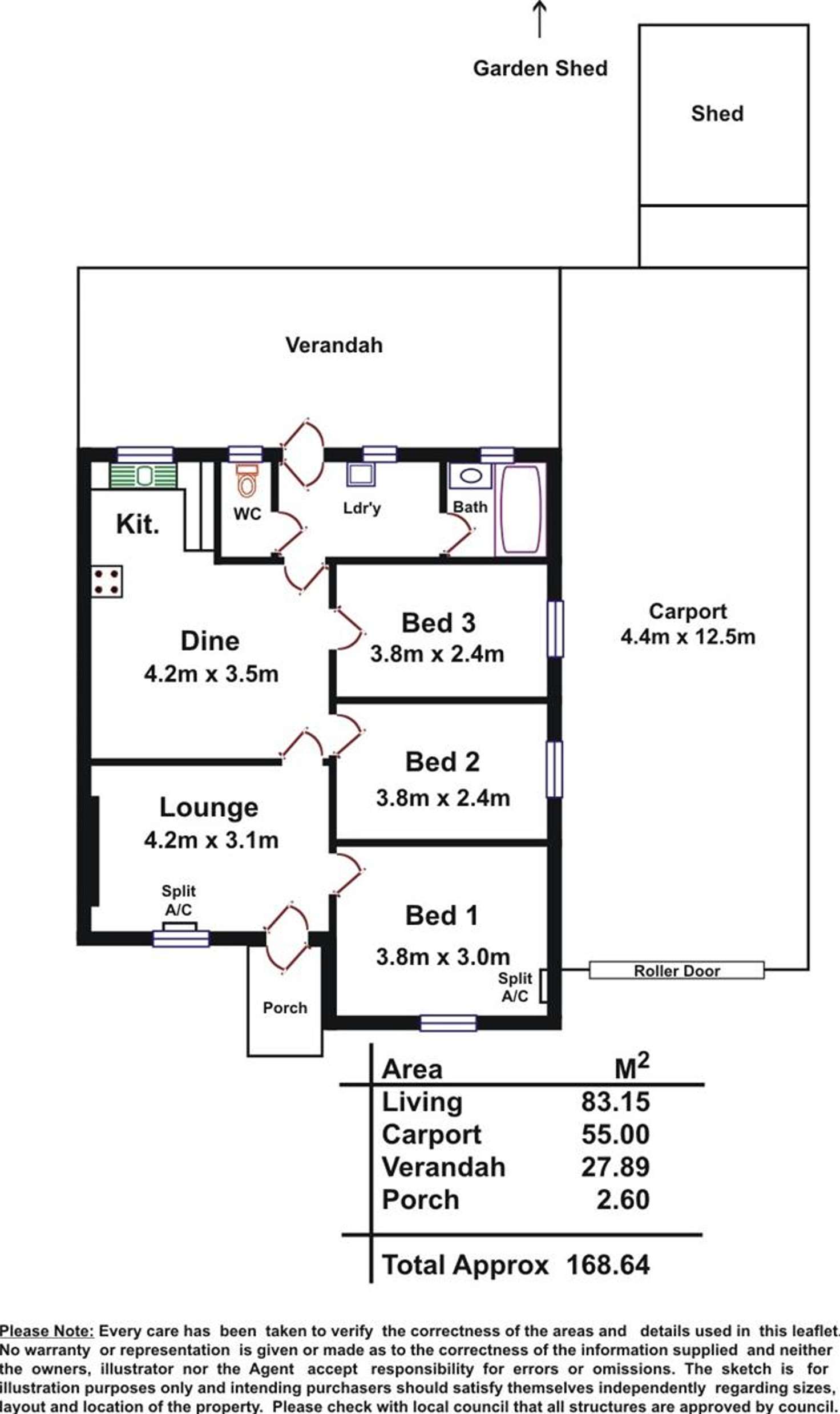 Floorplan of Homely house listing, 77 Willison Road, Elizabeth South SA 5112