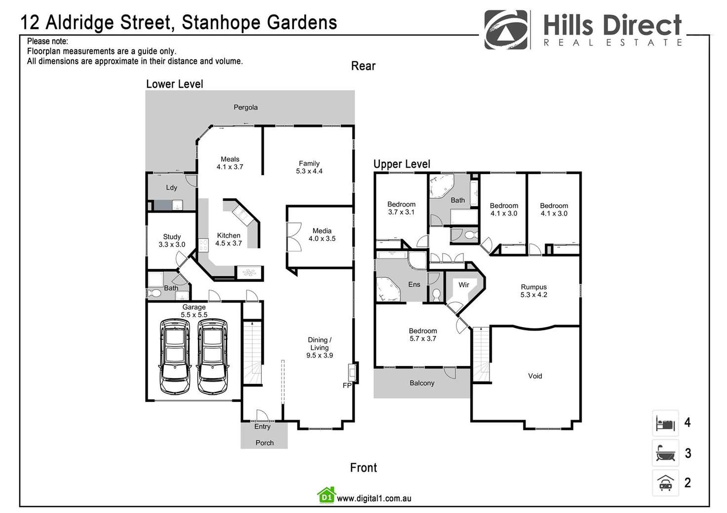 Floorplan of Homely house listing, 12 Aldridge Street, Stanhope Gardens NSW 2768