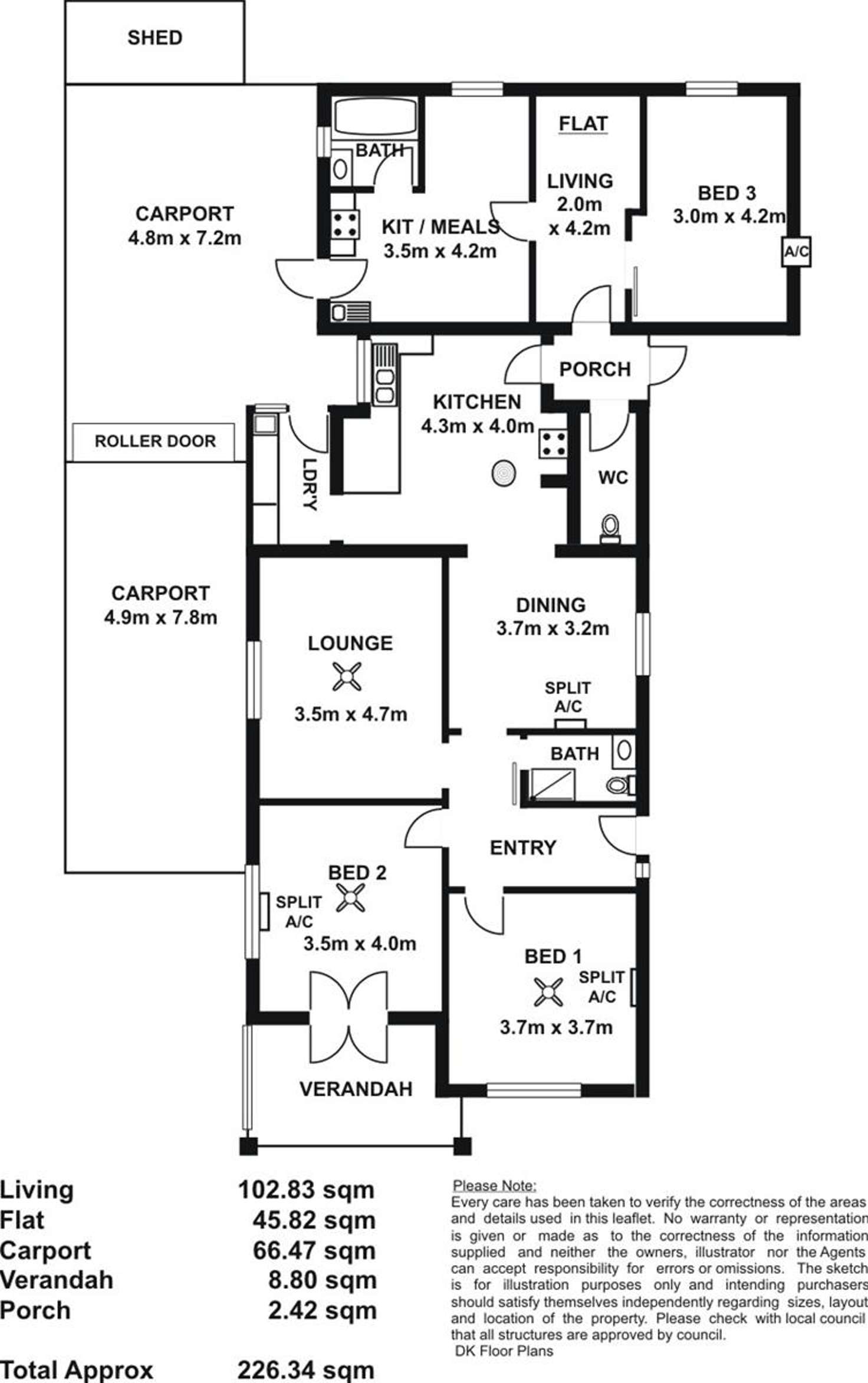 Floorplan of Homely house listing, 4 Rosemont Street, Lower Mitcham SA 5062