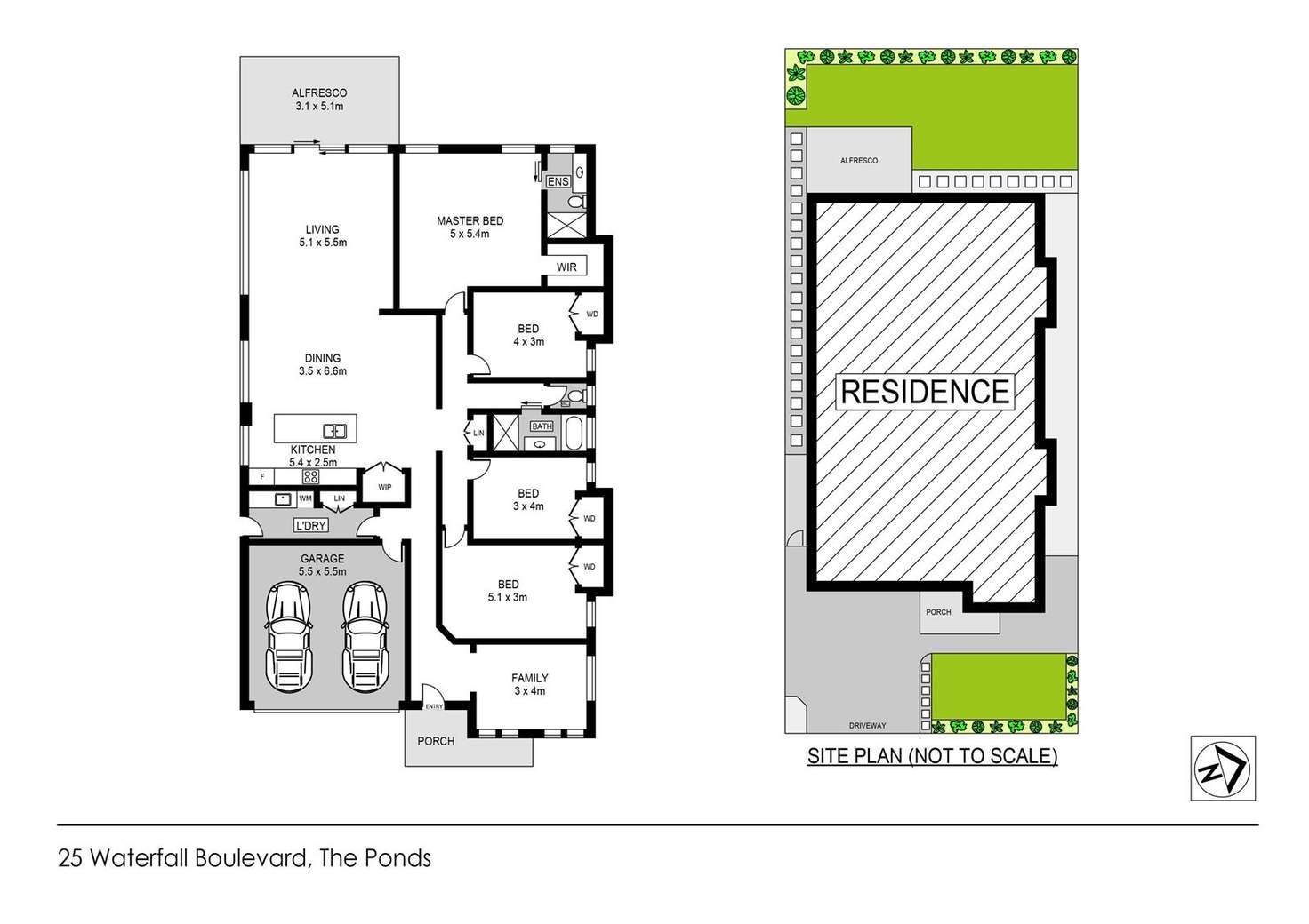 Floorplan of Homely house listing, 25 Waterfall Boulevard, The Ponds NSW 2769