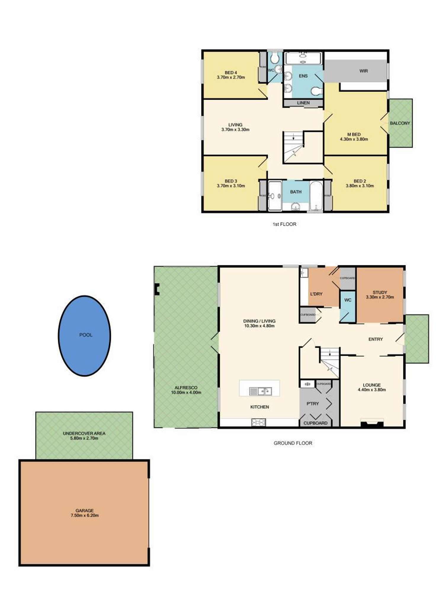 Floorplan of Homely house listing, 22 Gratton Way, Beechworth VIC 3747