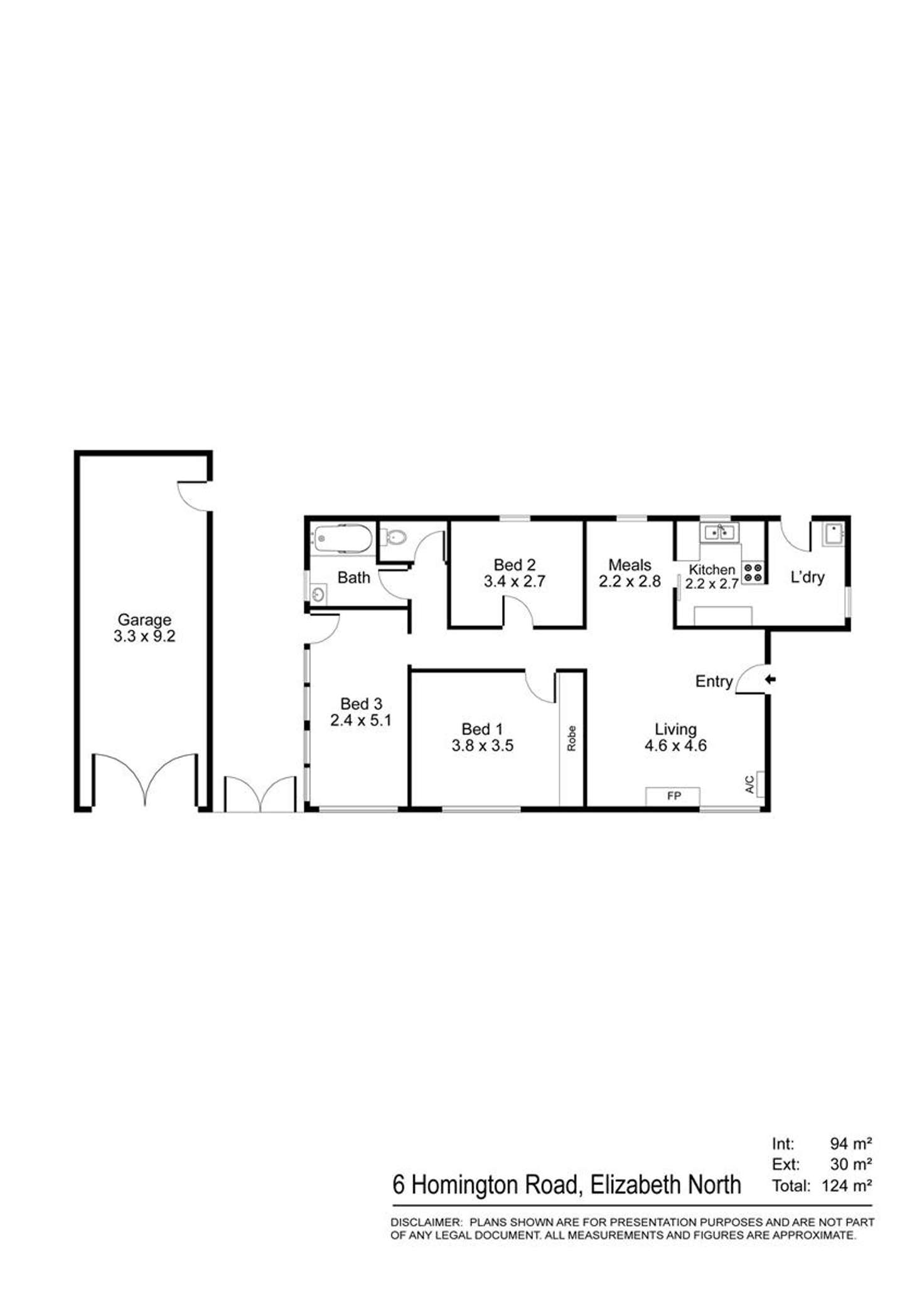 Floorplan of Homely house listing, 6 Homington Road, Elizabeth North SA 5113