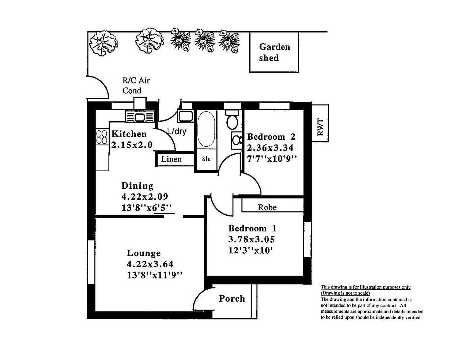 Floorplan of Homely unit listing, 3/204B Diagonal Road, Warradale SA 5046