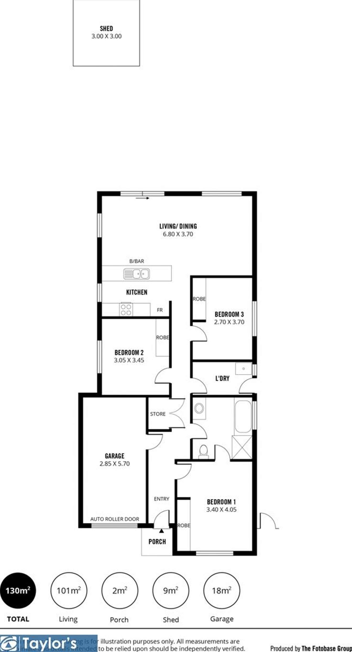 Floorplan of Homely house listing, 13 Hamra Drive, Smithfield SA 5114