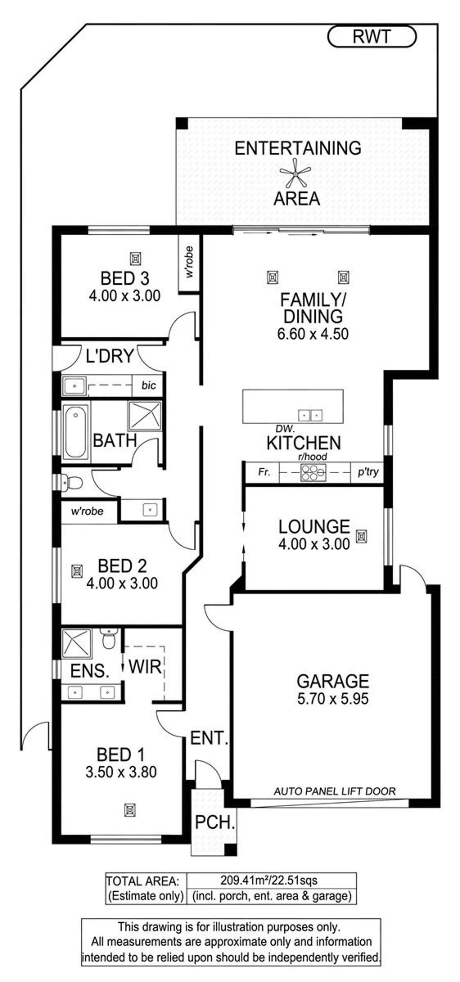 Floorplan of Homely house listing, 5 Osborne Street, Oaklands Park SA 5046