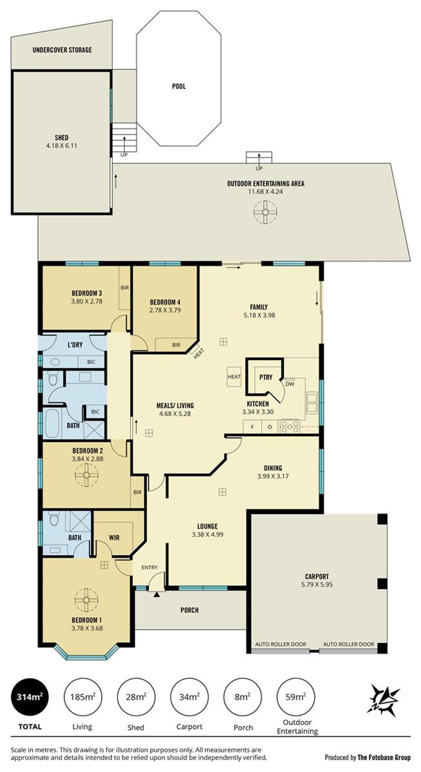 Floorplan of Homely house listing, 3 Broughton Place, Greenwith SA 5125