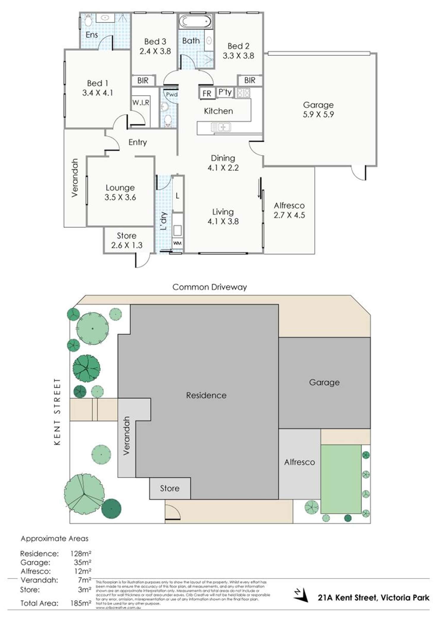 Floorplan of Homely house listing, 21a Kent Street, Victoria Park WA 6100