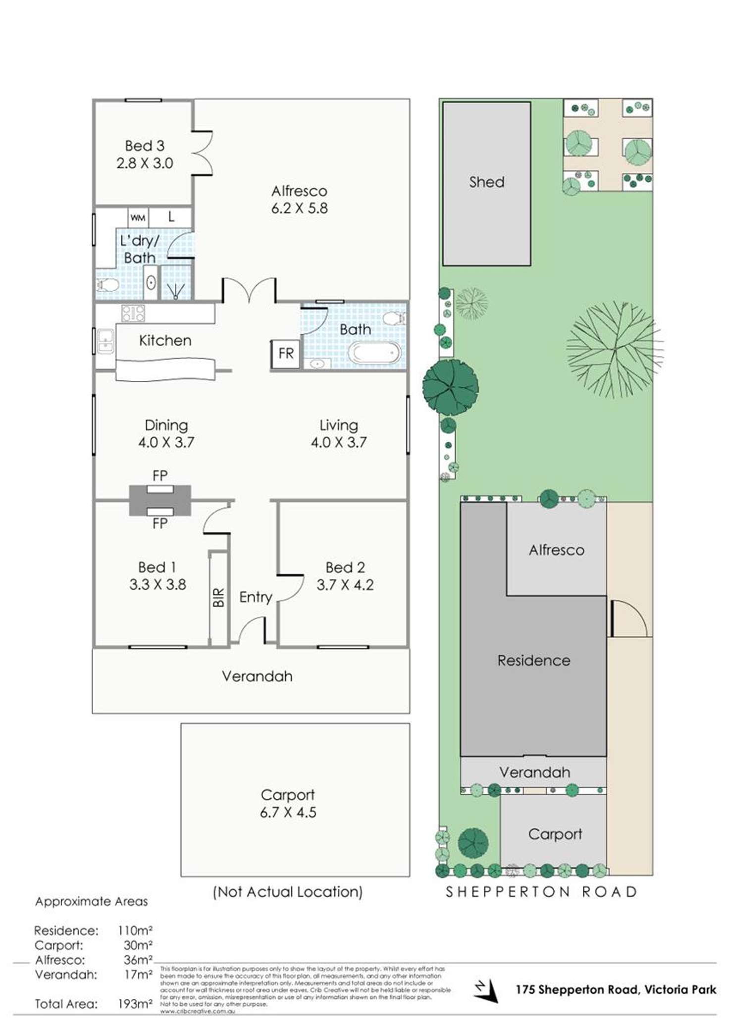 Floorplan of Homely house listing, 175 Shepperton Road, Victoria Park WA 6100